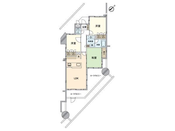 グランイーグル溝の口 間取図(平面図) 間取図(平面図)
