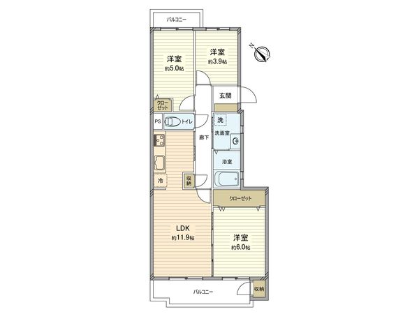 藤和宮崎台コープ 間取図(平面図)