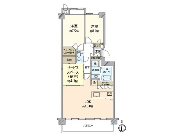 メイフェアパークス溝の口 間取図(平面図)