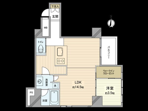 インペリアル六本木 1号館 間取図(平面図) インペリアル六本木 1号館 間取図(平面図)