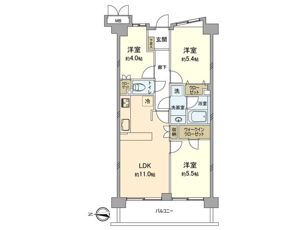 コスモ武蔵新城グレイスコート 間取図(平面図) コスモ武蔵新城グレイスコート 間取図(平面図)
