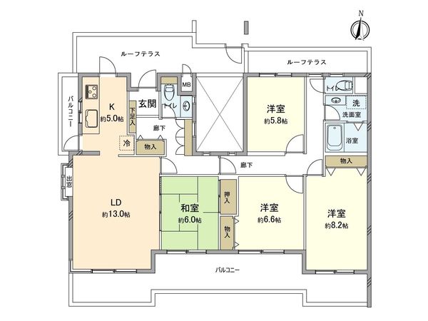 パークシティ溝の口 G棟 間取図(平面図) パークシティ溝の口 G棟 間取図(平面図)