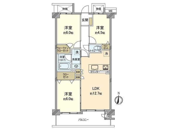ガーデンホーム武蔵中原 間取図(平面図) 間取図(平面図)