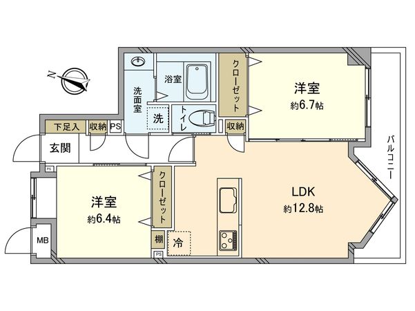 バースシティ梶ヶ谷弐番館 間取図(平面図) バースシティ梶ヶ谷弐番館 間取図(平面図)