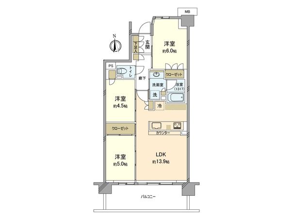 リストレジデンス高津 間取図(平面図) リストレジデンス高津 間取図(平面図)