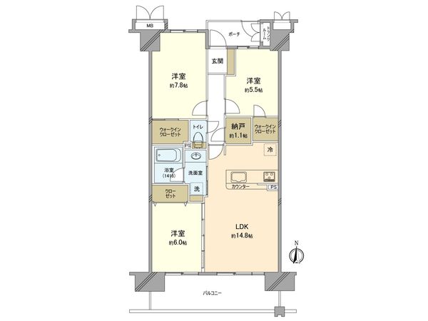 メイフェアパークス溝の口C棟 間取図(平面図) メイフェアパークス溝の口C棟 間取図(平面図)