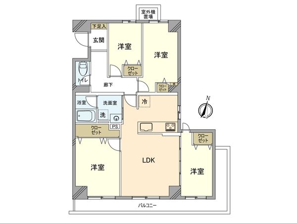 キャッスル多摩川 間取図(平面図)