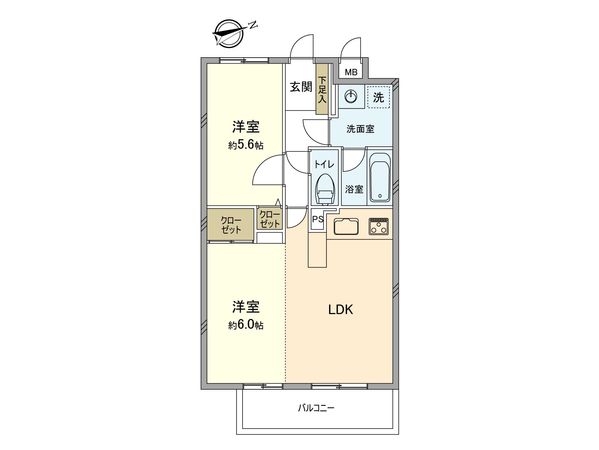 ニューウェルテラス 第6日吉 間取図(平面図) ニューウェルテラス 第6日吉 間取図(平面図)