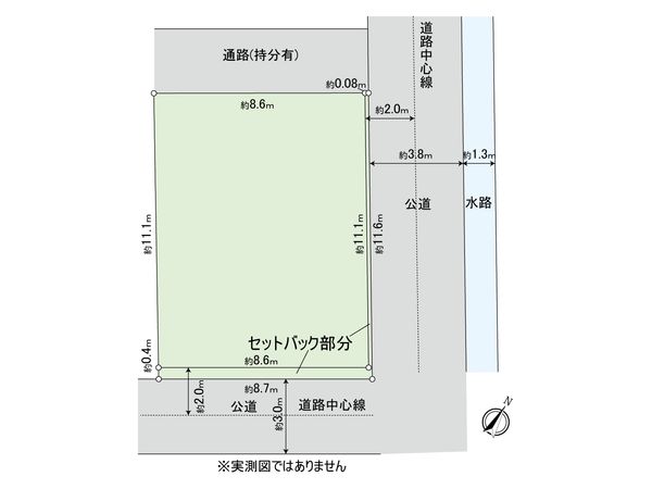 港北区日吉1丁目(古家付土地) 区画図 港北区日吉1丁目(古家付土地) 区画図