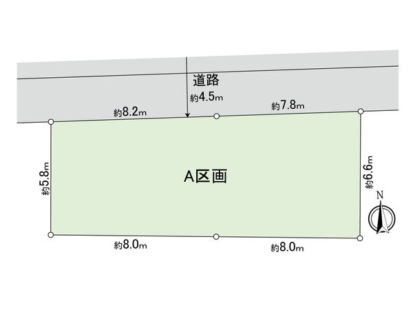 港北区下田町3丁目(土地)A区画 区画図 港北区下田町3丁目(土地)A区画 区画図