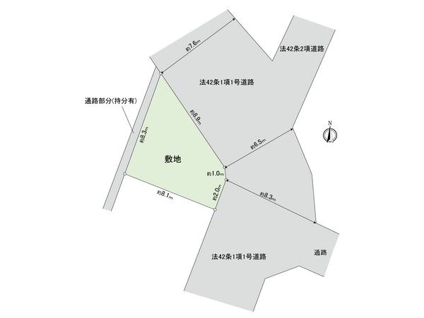 港北区下田町4丁目(土地) 区画図