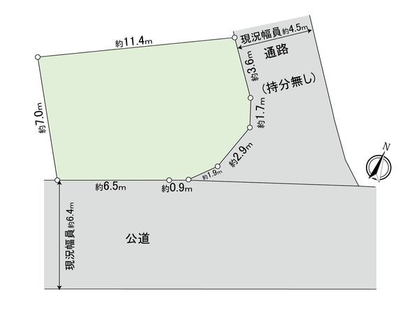 港北区日吉本町6丁目(土地) 区画図