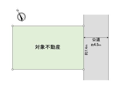 港北区高田西2丁目(土地) 区画図
