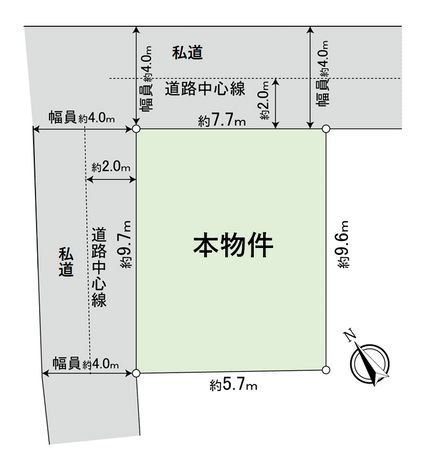 中原区井田2丁目(土地) 区画図 中原区井田2丁目(土地) 区画図