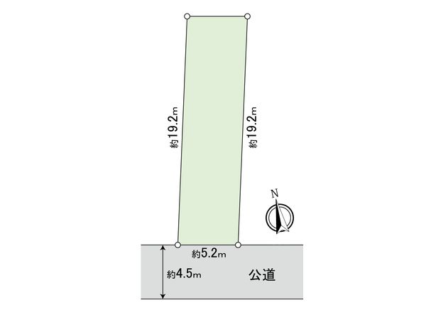港北区下田町3丁目(土地) 区画図