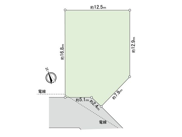横須賀市湘南鷹取5丁目 土地 間取図