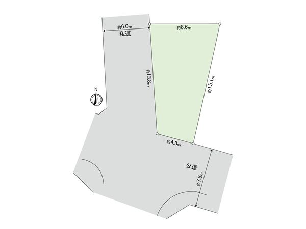 港北区日吉本町6丁目(土地) 区画図 港北区日吉本町6丁目(土地) 区画図