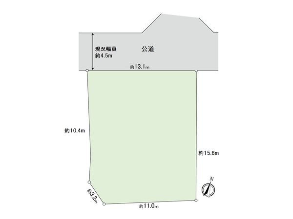 港北区高田西3丁目(土地) 区画図