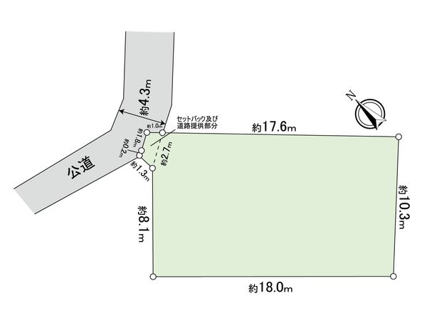 港北区下田町2丁目(土地) 区画図 港北区下田町2丁目(土地) 区画図