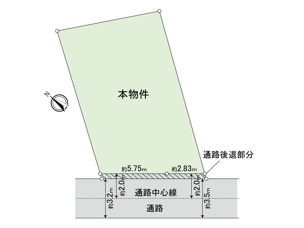港北区下田町4丁目(土地) 区画図