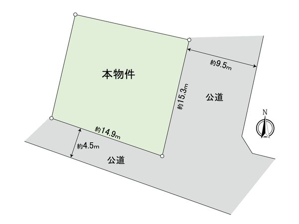 港北区高田西5丁目(土地) 区画図