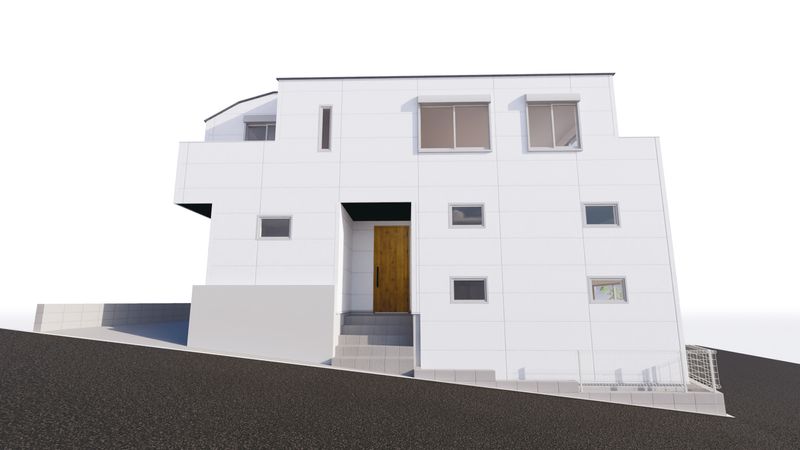 港北区日吉本町6丁目(新築戸建) 外観パース図 港北区日吉本町6丁目(新築戸建) 外観パース図