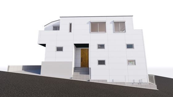 港北区日吉本町6丁目(新築戸建) 外観パース図