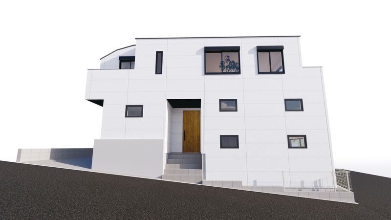 港北区日吉本町6丁目(新築戸建) 外観パース図 港北区日吉本町6丁目(新築戸建) 外観パース図