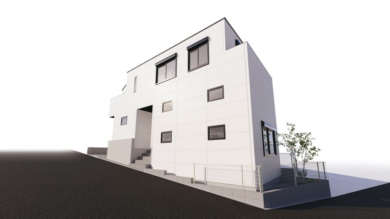 港北区日吉本町6丁目(新築戸建) 外観パース図 港北区日吉本町6丁目(新築戸建) 外観パース図