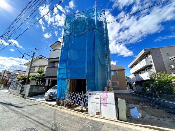 港北区大曽根2丁目(新築戸建) 前面道路含む外観