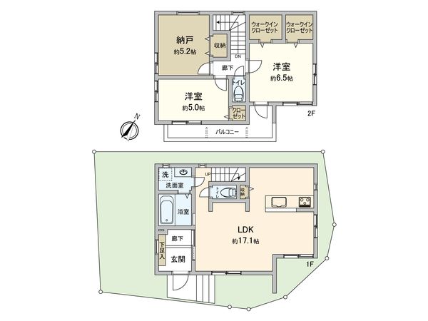 港北区日吉本町6丁目(新築戸建) 間取図(平面図) 港北区日吉本町6丁目(新築戸建) 間取図(平面図)
