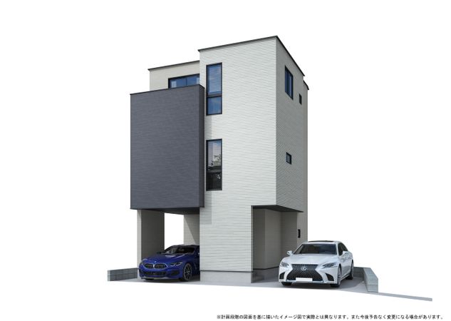 高津区久末(新築戸建) 外観パース図