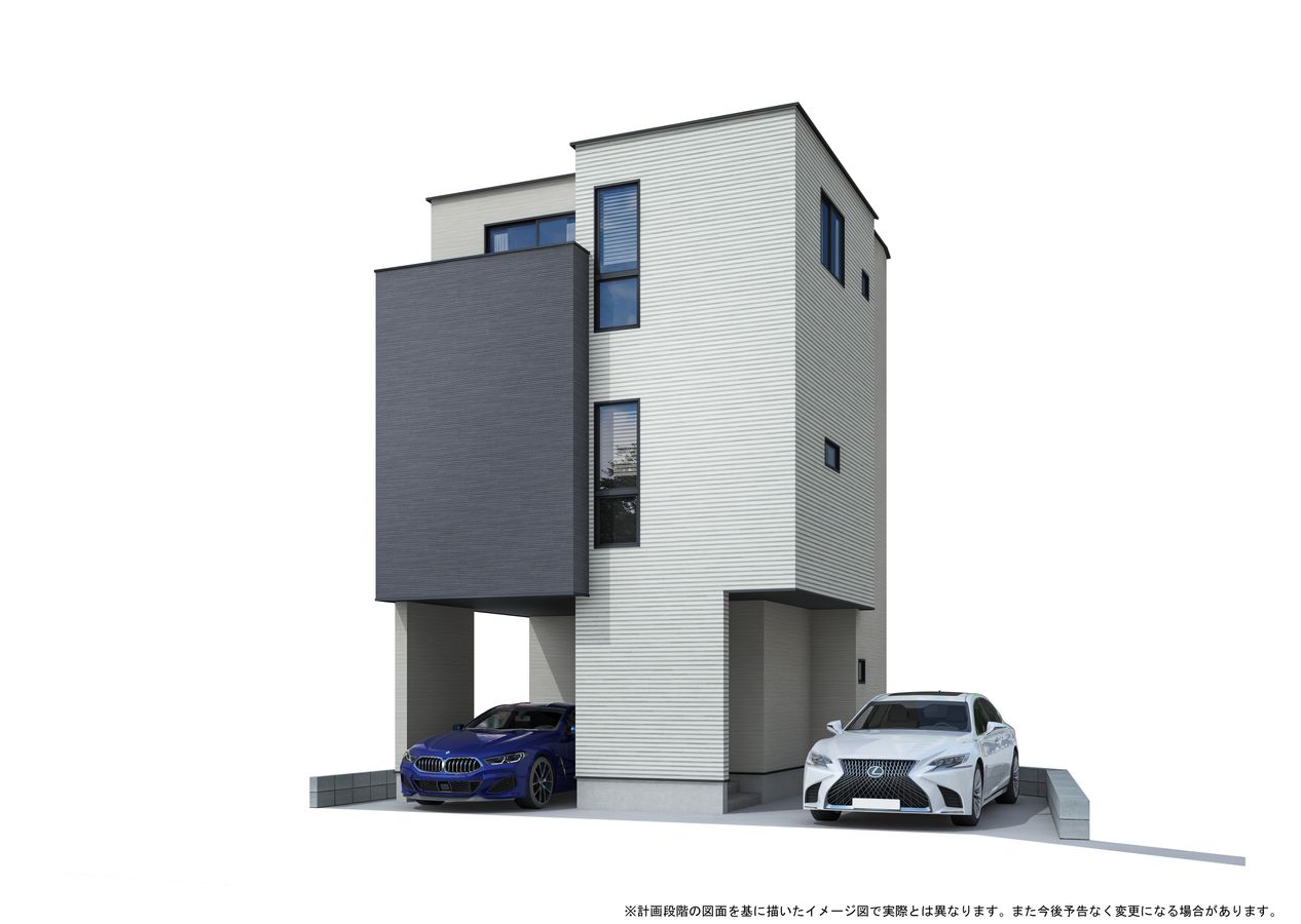 高津区久末(新築戸建) 外観パース図 外観パース図