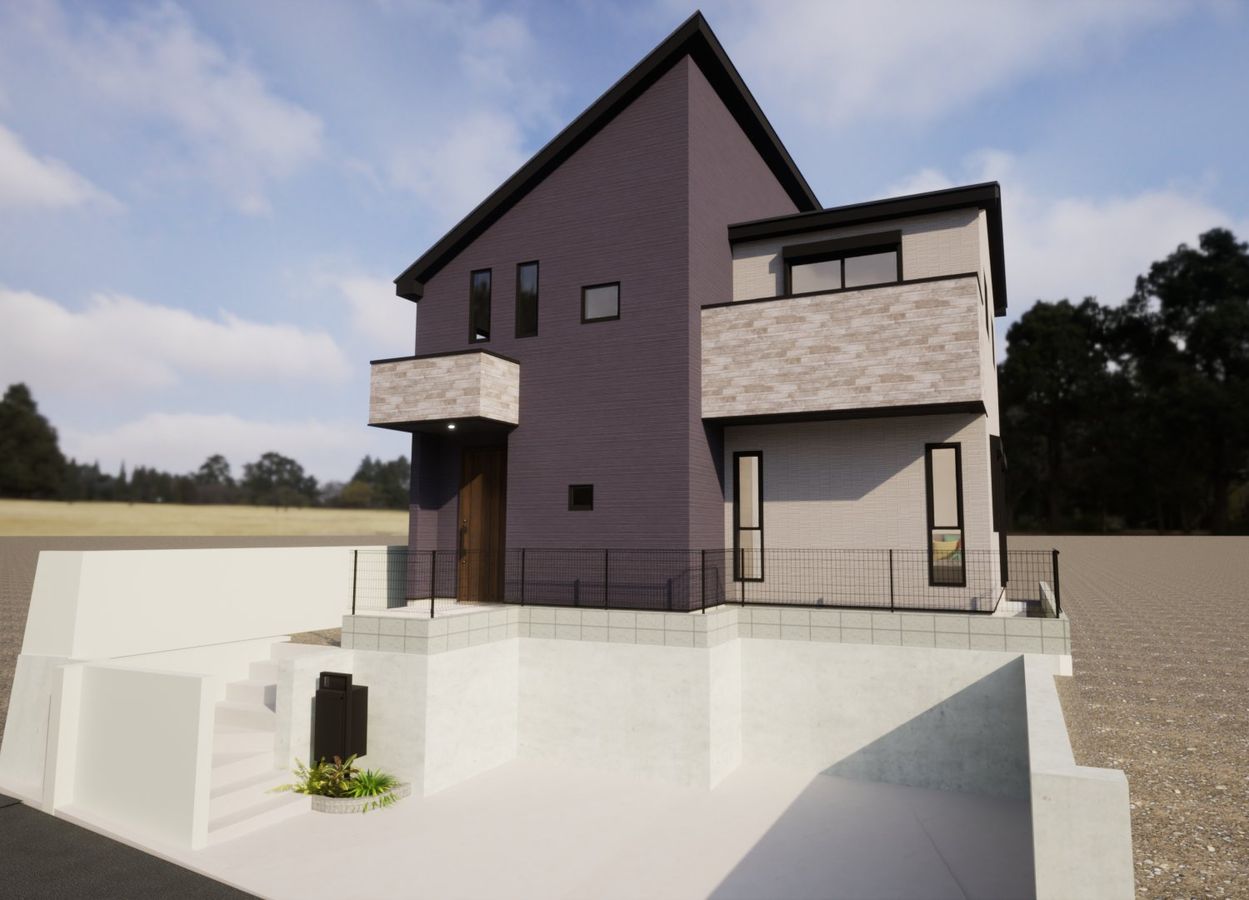 港北区日吉本町6丁目(新築戸建) 外観パース図 外観パース図