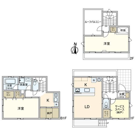高津区久末(戸建) 間取図(平面図) 高津区久末(戸建) 間取図(平面図)