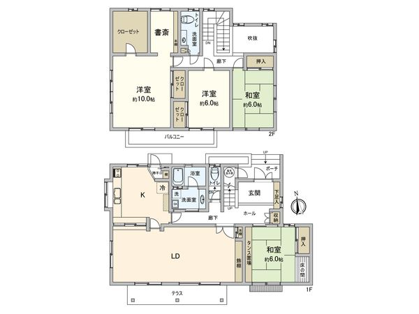 港北区高田西4丁目(戸建) 間取図(平面図) 港北区高田西4丁目(戸建) 間取図(平面図)