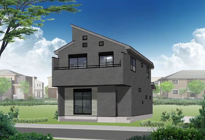 港北区下田町6丁目(新築A号棟) 外観パース図