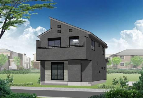 港北区下田町6丁目(新築A号棟) 外観パース図