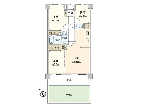 日吉南パークホームズ参番館 間取図(平面図) 間取図(平面図)