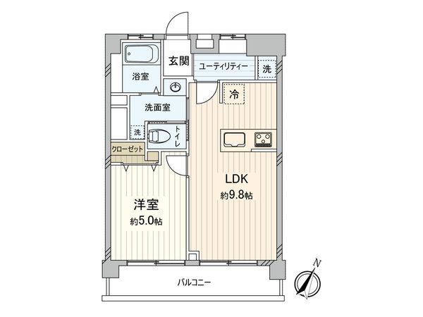 日吉第3コーポ B棟 間取図(平面図) 日吉第3コーポ B棟 間取図(平面図)