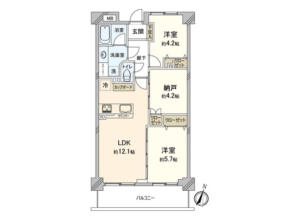 ヒルステージ日吉 間取図(平面図) ヒルステージ日吉 間取図(平面図)