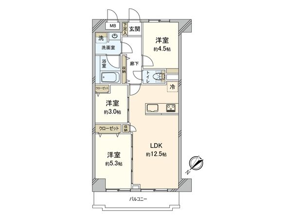 藤和綱島ハイタウン 間取図(平面図) 間取図(平面図)