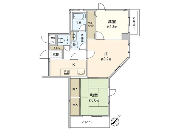ニューウェルテラス 第1日吉 間取図(平面図) ニューウェルテラス 第1日吉 間取図(平面図)