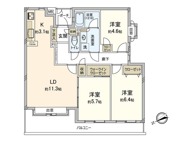パークハイム日吉本町 間取図(平面図) 間取図(平面図)
