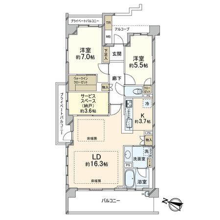 間取図(平面図)