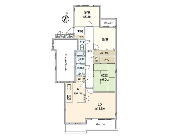 藤和ライブタウン日吉 間取図(平面図)