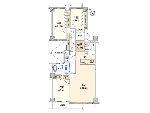 ユーカリハイツ久末 間取図(平面図) ユーカリハイツ久末 間取図(平面図)