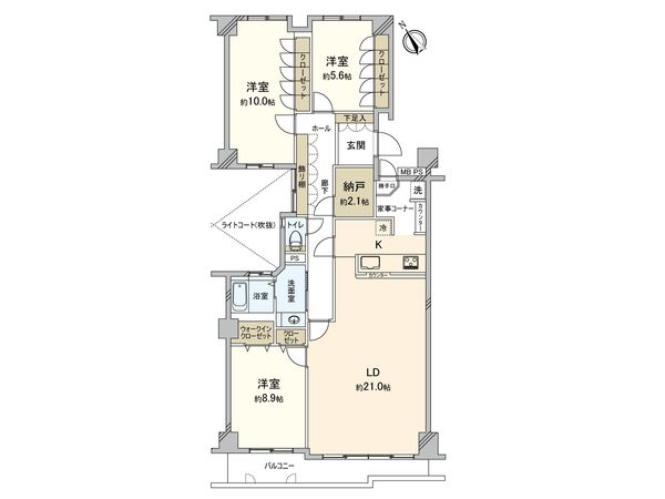 ユーカリハイツ久末 間取図(平面図) ユーカリハイツ久末 間取図(平面図)