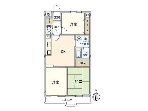 ライオンズマンション日吉第7 間取図(平面図)