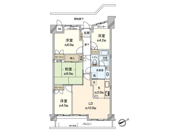 日吉ガーデニア 間取図(平面図)